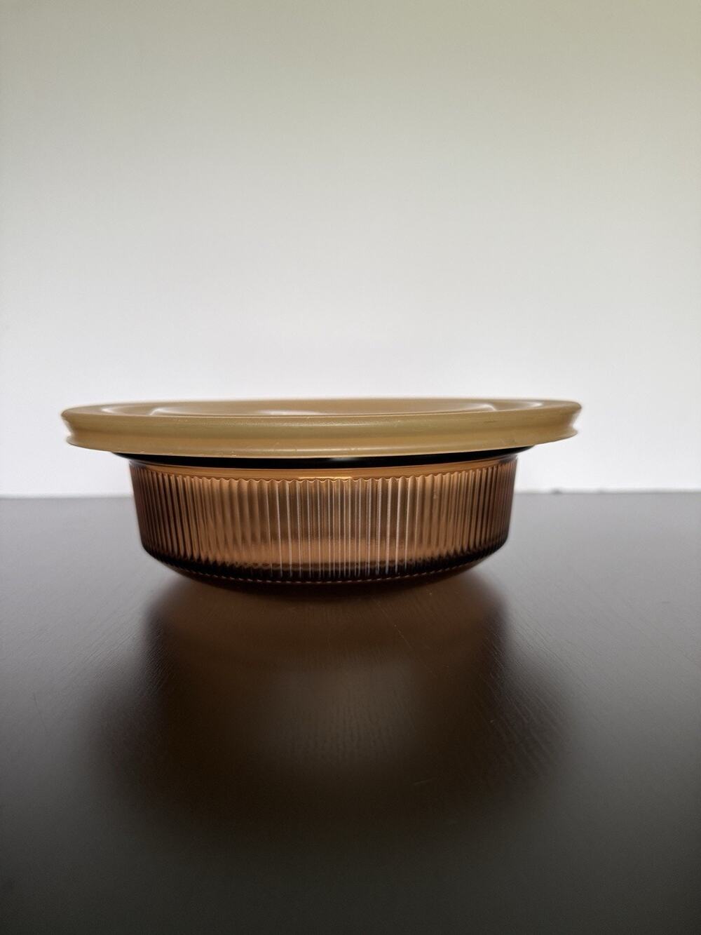 Vision Corning Ware Amber Brown Casserole Dish With Storage Lid V-30-B V-30-PC